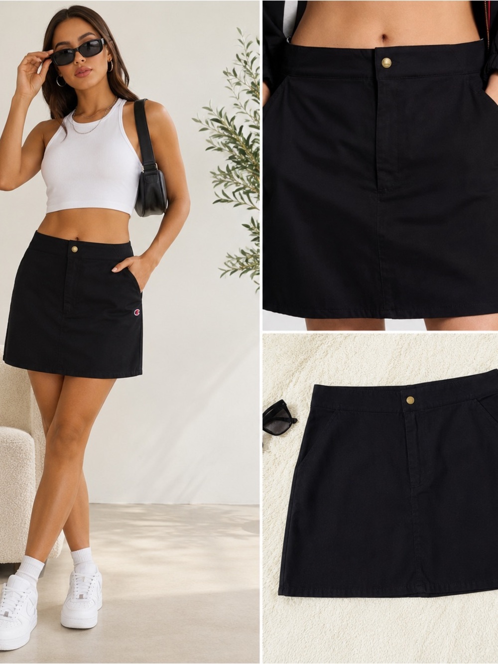 Champion Women's Woven Pencil Skirt - Black 8 - New with Tags